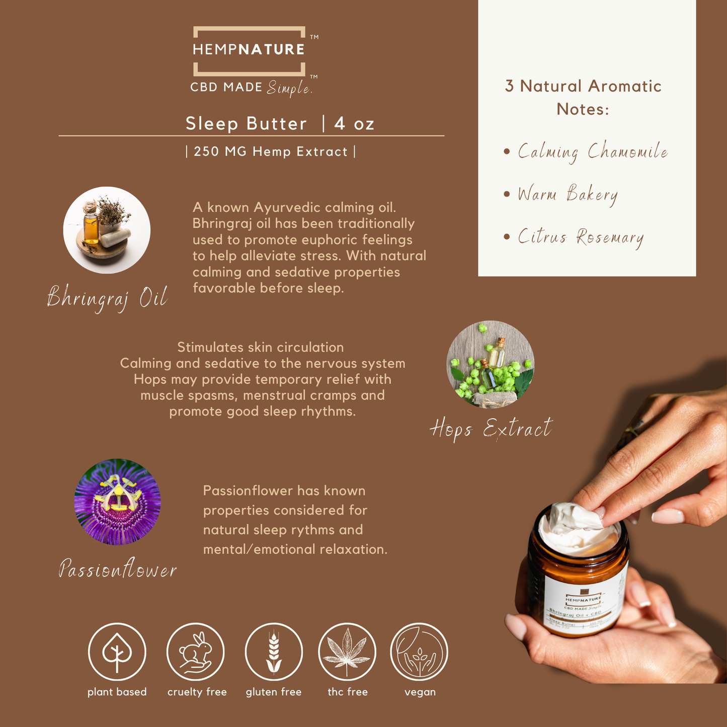 Sleep Butter | Bhringraj Oil + CBD 4oz